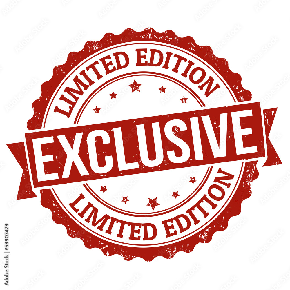 Exclusive, limited edition stamp Stock Vector | Adobe Stock