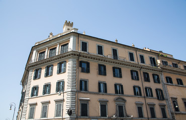 Wall Mural - Old Roman Building with Shutters