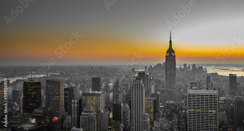 Naklejka samoprzylepna Panorama manhattan, new york