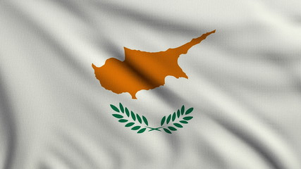 Wall Mural - Flag of Cyprus looping