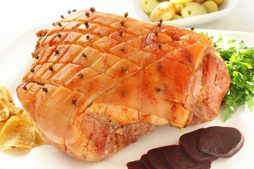 Sticker - roasted whole ham