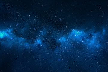 night sky - universe filled with stars, nebula and galaxy