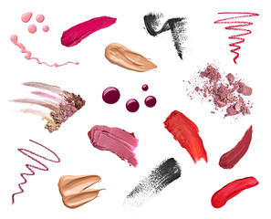 Wall Mural - make up beauty lipstick nail polish liquid powder mascara pencil