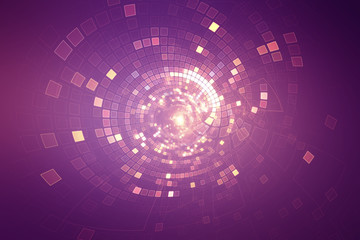Wall Mural - abstract circular science fiction futuristic background