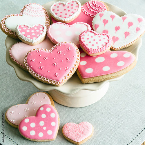 Board z aluminiowym obramowaniem Valentine ciasteczka
