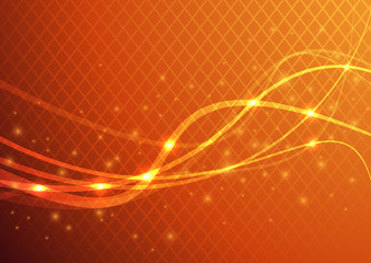 Wall Mural - Orange abstract background - energy flare
