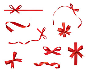 Wall Mural - ribbon bow card note chirstmas celebration greeting