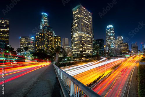 Naklejka samoprzylepna Centrum Los Angeles