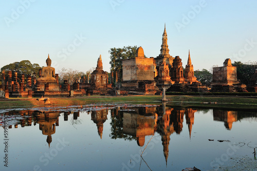 Fotografie, Obraz Sukhothai Historical Park, former capital city of Thailand