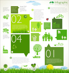 Poster - Modern ecology Design Layout