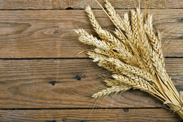 wheat on wood