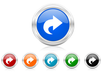 Poster - next icon vector set