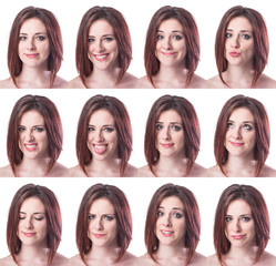 Teen Girl Portrait, Multiple Images