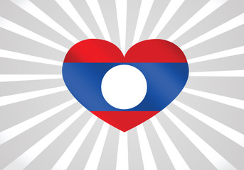 Poster - Flag of Laos themes idea design