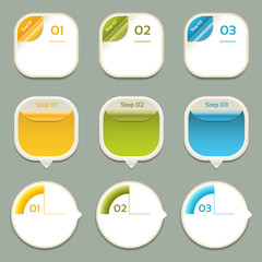 Wall Mural - Vector Progress Background / Product Choice or Version. eps 10