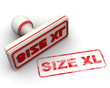 Размер одежды XL. Печать и оттиск