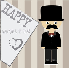 Wall Mural - happy fathers  day