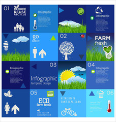 Poster - Modern blue design template