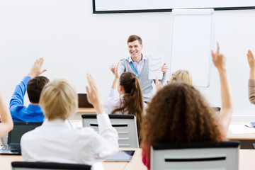 Wall Mural - Teacher at lesson