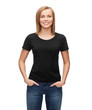 © Syda Productions - woman in blank black t-shirt