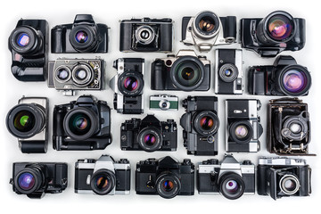 Set of Vintage Film Cameras.