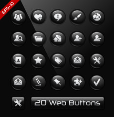 Wall Mural - icons for web developers -- black label series