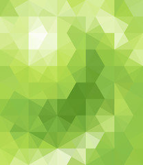 Poster - Abstract Green Triangle Background