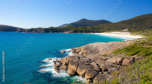 Obraz na płótnie canvas trzyczęściowy "tryptyk" Skrzypiąca plaża, wilsons, przylądek, narodowy park, australia