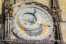 Detail At The Clock On Prague's Astronomical Clock