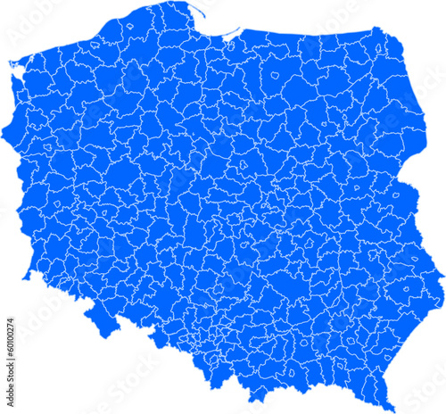 Dekoracja na wymiar  mapa-polski-i-powiaty