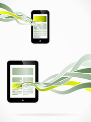 Wall Mural - Abstract electronic devices vector illustration