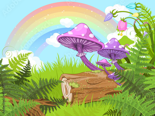 Obraz na płótnie canvas dwuczęściowy "dyptyk" Krajobraz fantasy