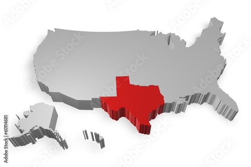 Texas E Cartina Degli Stati Uniti In 3d Buy This Stock Illustration And Explore Similar Illustrations At Adobe Stock Adobe Stock Cartina Stati Uniti Texas