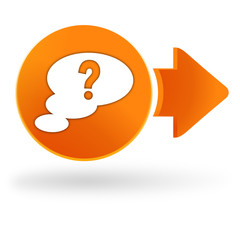 Sticker - question sur symbole web orange