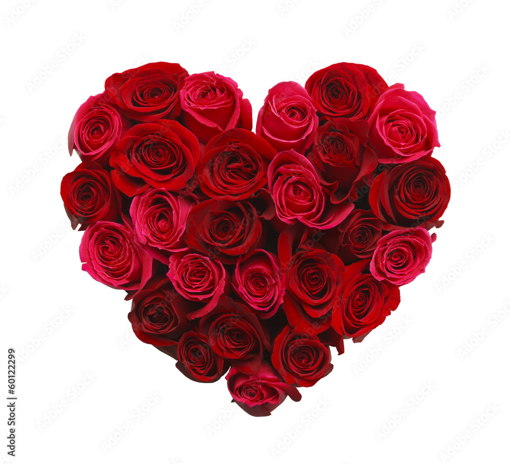 Heart of Roses Stock Photo | Adobe Stock