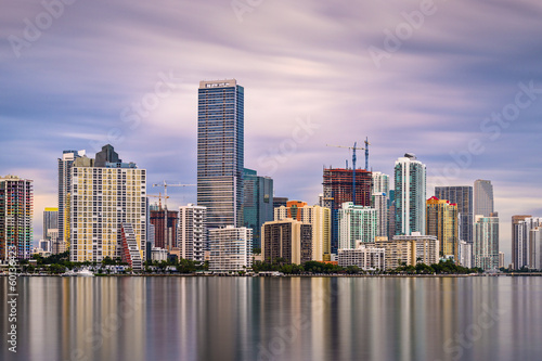 Plakat na papierze fotorealistycznym Miami, panoramę Florydy
