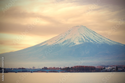 Tapeta ścienna Góra Fuji w zimie
