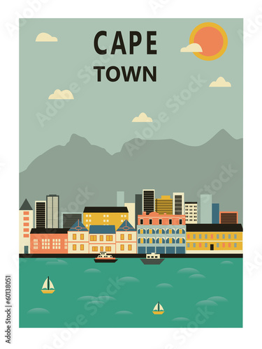Tapeta ścienna Cape Town. 