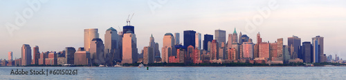 Naklejka dekoracyjna New York City Manhattan downtown skyline