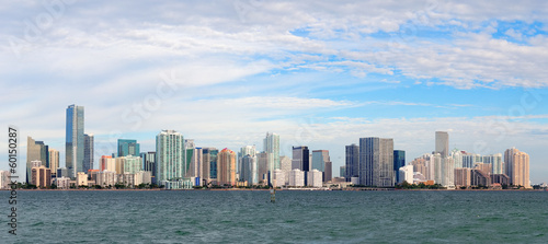 Plakat na papierze fotorealistycznym Panoramę Miami