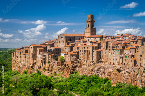 Pitigliano city on the clif...