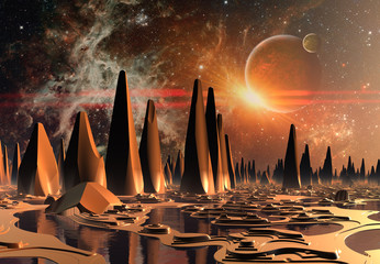 Wall Mural - alien planet