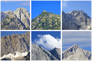 Canvas Print - 6 Berggipfel um GARMISCH-PARTENKIRCHEN ( Bayern )