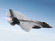 F-35 A Lightning At Super Sonic Speeds