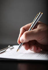 signing finance contract