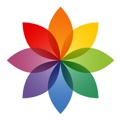 Wall Mural - Color Wheel Flower