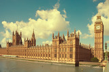 Fototapeta Big Ben - House of Parliament with Big Ben tower in London, UK