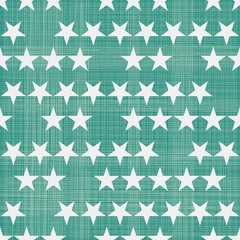 Leinwandbilder - seamless stars pattern in retro faded green