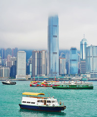 Poster - Hong Kong harbor