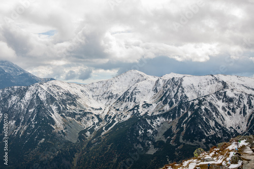 Fotoboard na płycie Polskie tatry w zimie